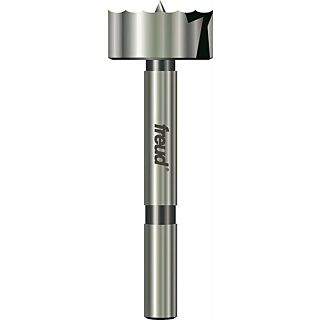 Freud Precision Shear PB-009 Forstner Bit, 1-1/4 in Dia, 3-1/2 in OAL, Forstner Bit, 3/8 in Dia Shank