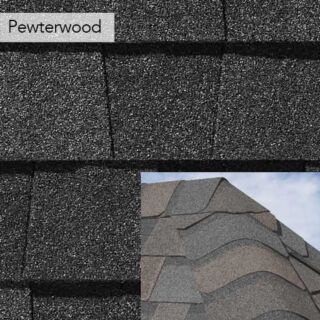 CertainTeed Shadow Ridge, Hip & Ridge Shingles, Pewterwood, 30 lf. Bundle