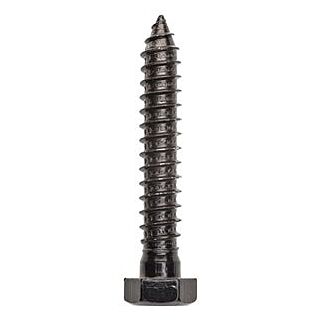 National Hardware V1863 Series N179-155 Lag Bolt, 1/2 in Thread, Powder-Coated, 4 Pack