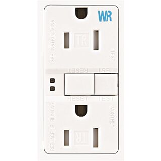Eaton Wiring Devices TWRSGF15W Duplex GFCI Receptacle, 15 A, 2-Pole, 5-15R, White