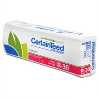 CertainTeed Sustainable Insulation - Kraft Faced Fiberglass, R-30C, 8-1/4 in. x 15-1/4 in. x 48 in. (50 sq. ft / bag)