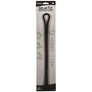 Nite Ize GT32-2PK-01 Reusable Gear Tie, Rubber, Black