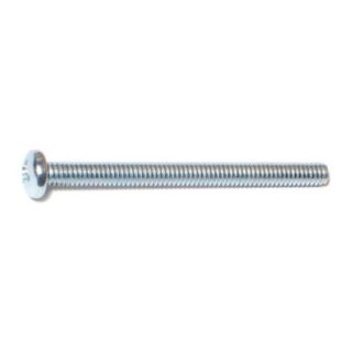 MIDWEST #8-32 x 2 in. Zinc Plated Steel Coarse Thread Phillips Pan Head Machine Screws, 60 Count