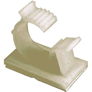 GB GKK-1538 Cable Holder, 3/8 in Dia Max Bundle, Nylon/Plastic, White