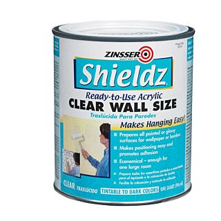 Zinsser Shieldz Clear Acrylic Wall Size, Quart