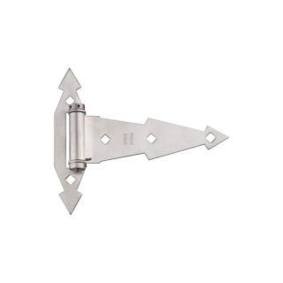 National Hardware N348-524 Ornamental Spring T-Hinge, Stainless Steel, 7 in. - 1 Pack