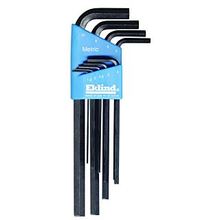 Eklind Hex Key Set, 9-Piece, Steel, Black