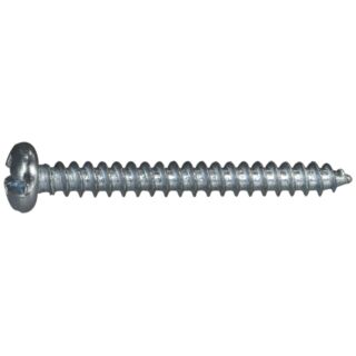 MIDWEST #8 x  1½ in. Zinc Plated Steel Combo Phillips Pan Head Sheet Metal Screws, 60 Count