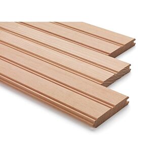 5/8 x 4  - C & Btr. Fir Edge & Center T&G Beadboard / Wainscoting