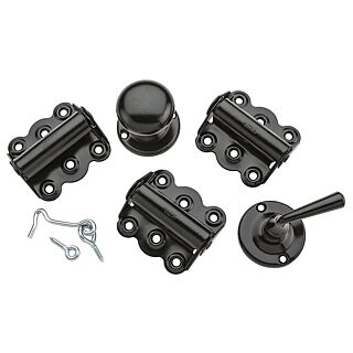 National Hardware V1771 Series N100-014 Screen Door Kit, Steel, Black