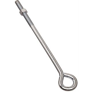National Hardware N221-341 Eye Bolt, 1/2-13 Thread, 3-3/4 in L Thread, 1 in ID Dia Eye, Steel, Zinc