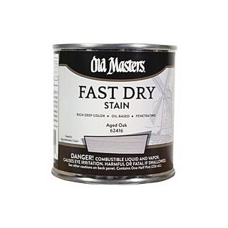 Old Masters, Fast Dry Interior Stain, Aged Oak, 1/2 Pint