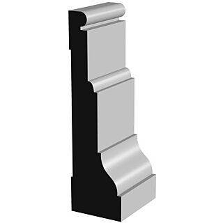 Millwork Design by Oxford AB137FJ, 1-3/8 in. x 5-1/2 in. Casing, Primed Finger-Jointed Moulding Pine, 16 ft.
