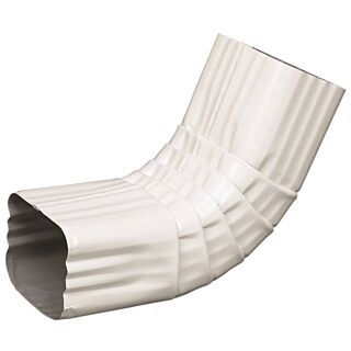 Amerimax Gutter Front Elbow A, Aluminum, White, 3 in. x 4 in.