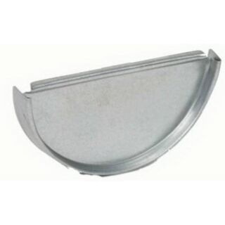 1/2 Round Galvanized End Cap, 5 in.