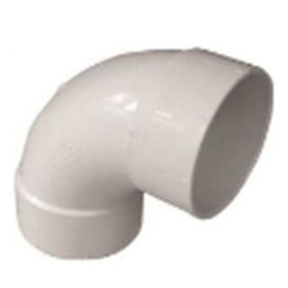 4 in. White PVC ¼ Bend - 90 Degree Elbow
