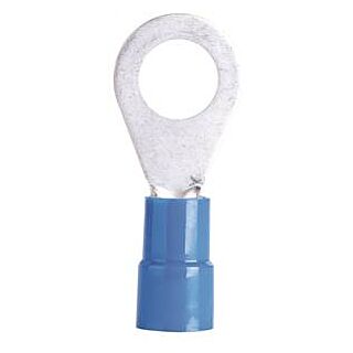 GB 20-103 Ring Terminal, 600 V, 16 to 14 AWG, Vinyl Insulation, Blue