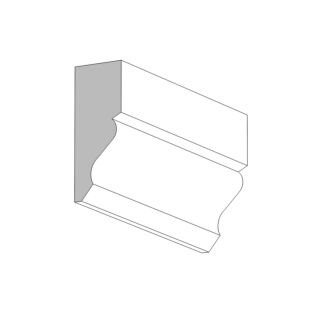 Garden State Lumber (M156) 11/16 in. x 1-3/4 in. x 16 ft. Band / Rake, Primed Finger-Jointed Pine