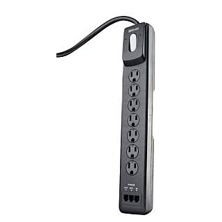 Woods 41626 Surge Protector Strip, 120 V, 15 A, 7-Outlet, 1780 J Energy