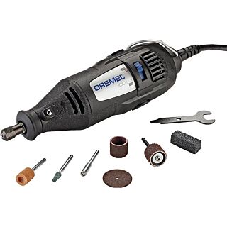DREMEL 100-N/7 Rotary Tool Kit, 120 V, 1/8 in Chuck, 6 ft L Cord, Gray
