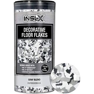 INSL-X Decorative Floor Flakes, Gray Blend, 12 oz.