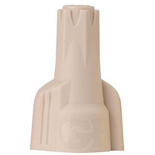 GB Hex-Lok 19-1H1 Wire Connector, 600/1000 V, 22 to 8 AWG, Tan