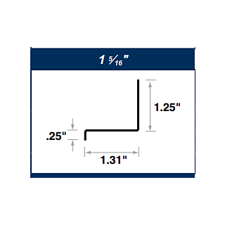 Amerimax 1-5/16 in. x 10 ft. Drip Cap, White