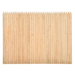 Eastern Fence 6 x 8 Red Cedar Stockade with Spruce back rails