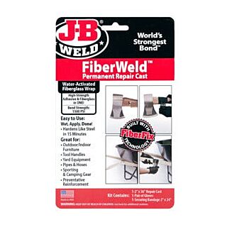 J-B WELD FiberWeld Repair Cast, 2 in. x 36in., Fiberglass, Black