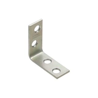 National Hardware V115 Series N113-134 Corner Brace, 0.08 in, Steel, Zinc