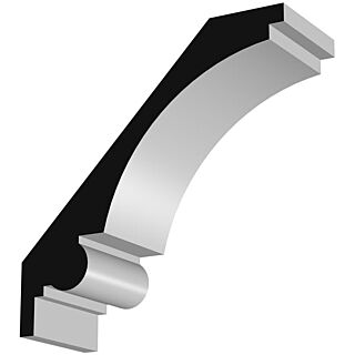 Millwork Design by Oxford AB409FJ, 1-3/16 in. x 7-1/4 in. Crown Moulding, Primed Finger-Jointed Pine, 16 ft.