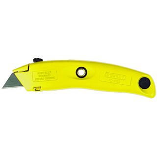 STANLEY 10-989 Utility Knife, 2-7/16 in L x 3 in W Blade, Contour-Grip Yellow Handle