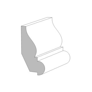 Millwork Design by Oxford (M204) 11/16 in. x 2-1/16 in. x 16 ft. Panel Mould with ¾ in. Rabbet, Primed Finger-Jointed Pine