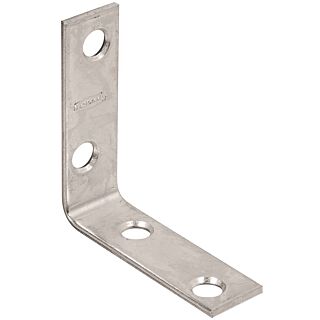 National Hardware 115BC Series N266-361 Corner Brace, 0.08 in, Steel, Zinc