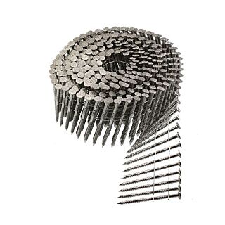 Simpson Strong-Tie 2 in., 15° Wire Collated Coil, Full Round Head, Ring-Shank 304 SS Siding Nail