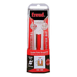 Freud 04-124 Router Bit, 1/4 in Dia Shank, 2-Cutter, Carbide