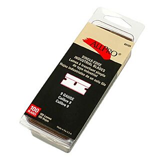 AllPro .009 mm Single Edge Razor Blade, 100 Pack