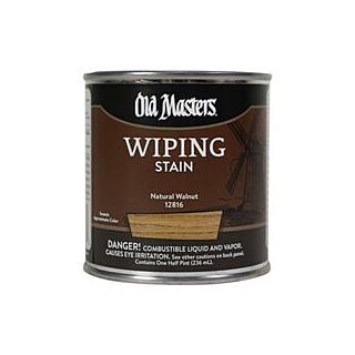 Old Masters, Wiping Stain, Natural Walnut, 1/2 Pint