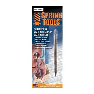 SPRING TOOLS 32R42-1 Nail Set and Nail Starter, 2/32 in Tip