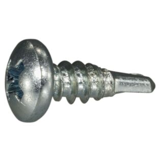 MIDWEST #8-18 x ½ in. Zinc Plated Steel Phillips Pan Head Self-Drilling Screws, 100 Count