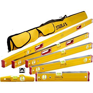 Stabila Type Magnetic Level Set, 6 set w/Case