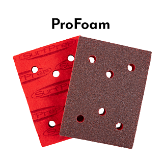 SurfPrep 3 in. x 4 in. ProFoam 10mm, 6-Hole Abrasive Pad, Very Fine Grit, 25-Pack