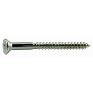 MIDWEST #12 x 2-1/2 in. Zinc Plated Steel Phillips Flat Head Wood Screws, 25 Count