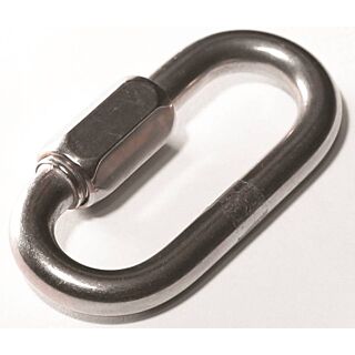 BARON 7350T-1/4 Quick Link, 660 lb Weight Capacity, Steel, Zinc