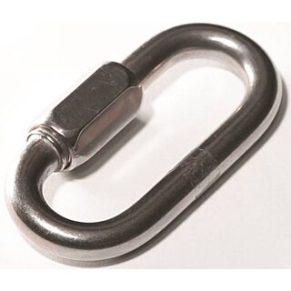 BARON 7350T-1/8 Quick Link, 132 lb Weight Capacity, Steel, Zinc