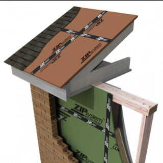 Huber 5/8 in. T&G ZIP System Wall and Roof Sheathing, 4 ft. x 8 ft. (SIENNA)