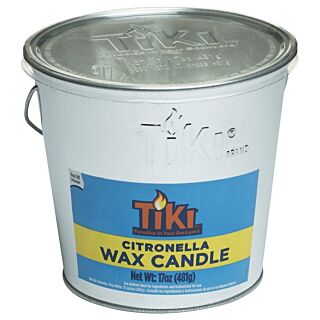 TIKI Citronella Wax Candle with Handle, Citronella, 17 oz.