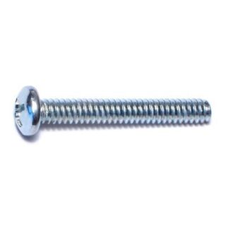MIDWEST #6-32 x 1 in. Zinc Plated Steel Coarse Thread Phillips Pan Head Machine Screws, 150 Count