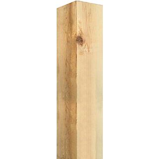 5 x 5 x 10 ft. Cedar Square Top Blank Post