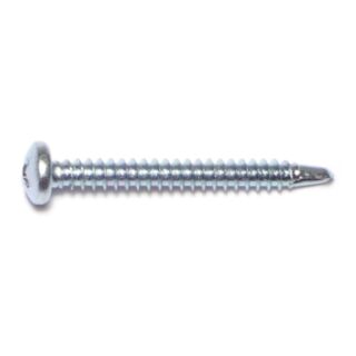 MIDWEST #8-18 x 1½ in. Zinc Plated Steel Phillips Pan Head Self-Drilling Screws, 60 Count